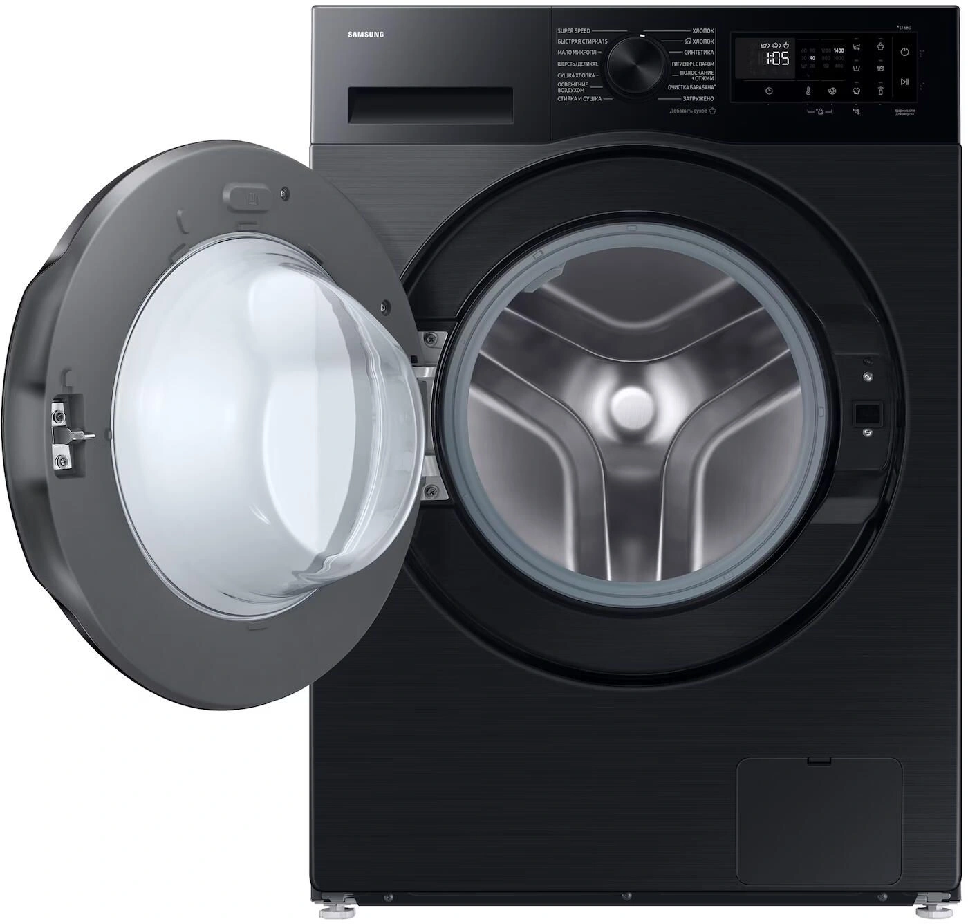 Стиральная машина Samsung WD90DG5G34BBLP с сушкой (черный), фото 7