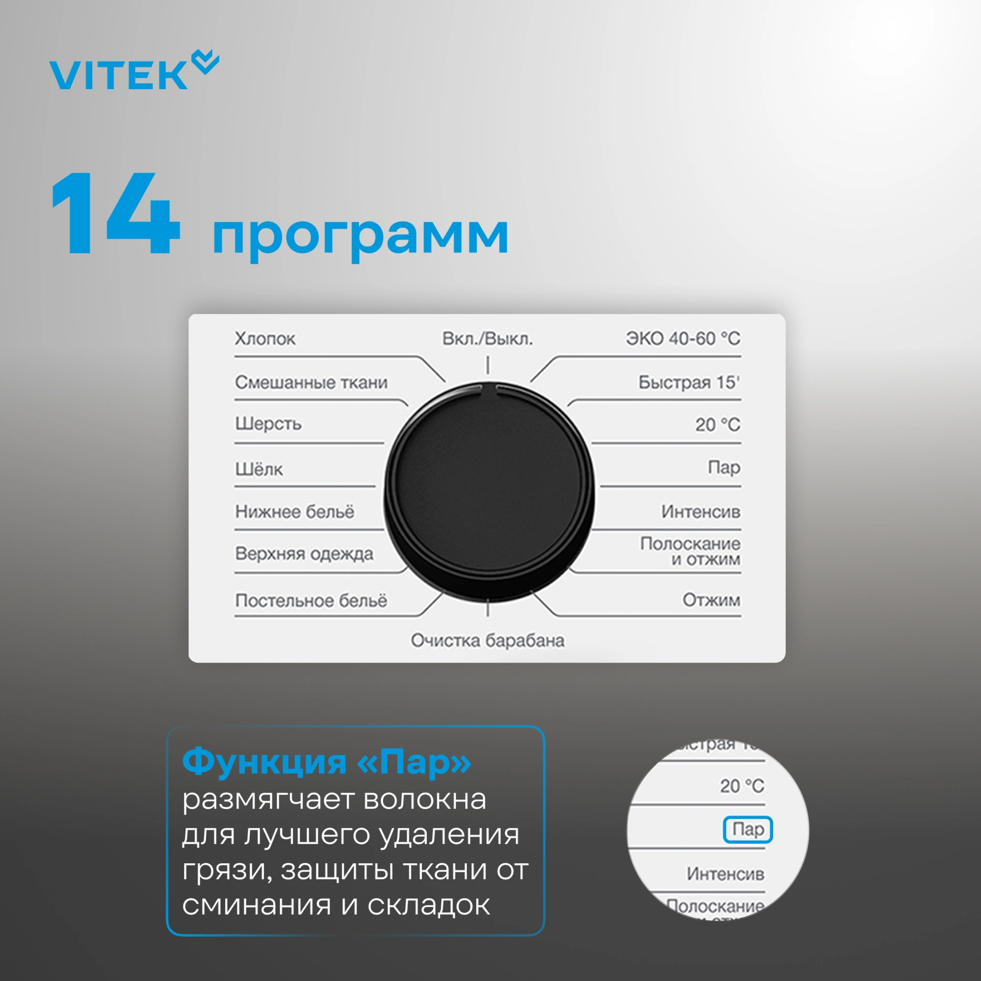 Стиральная машина Vitek VT-WME7208, фото 6