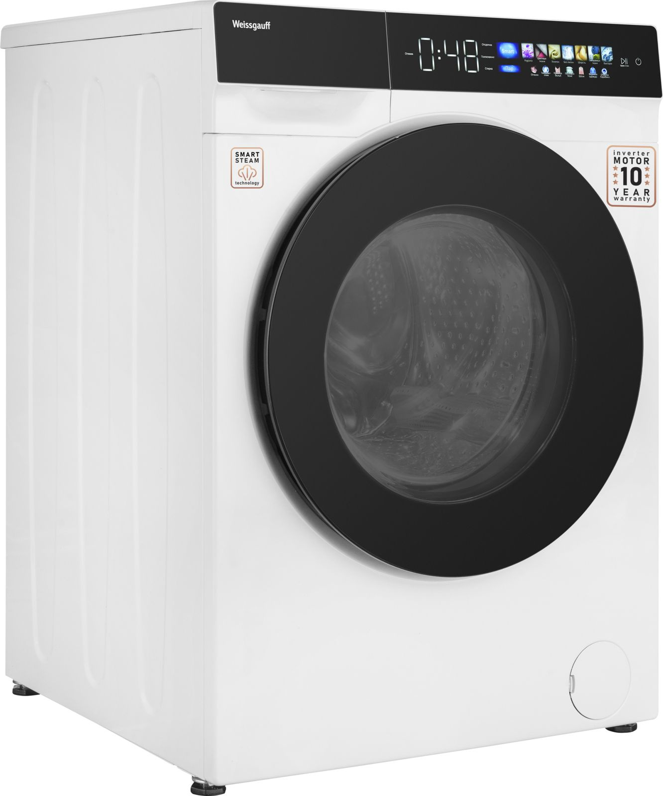 Стиральная машина Weissgauff Premium WM 999 Full Touch DC Inverter Steam, фото 4