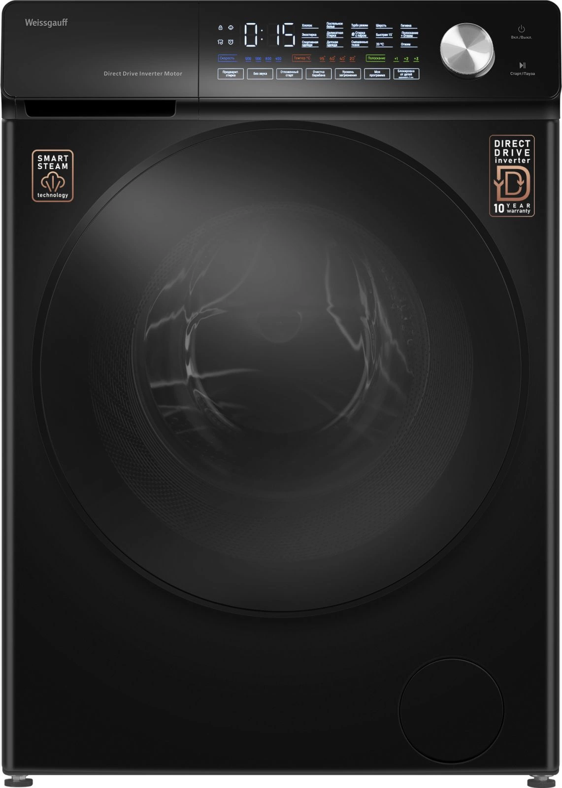 Стиральная машина Weissgauff WM 45126 Steam Direct Drive, превью следующего фото