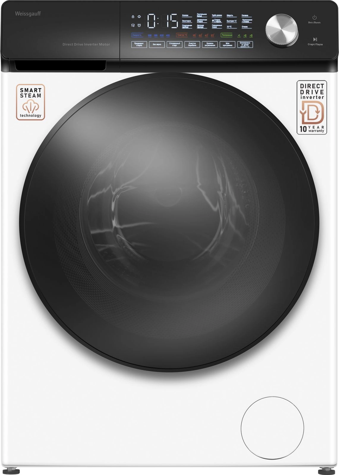 Стиральная машина Weissgauff WM 45127 Steam Direct Drive