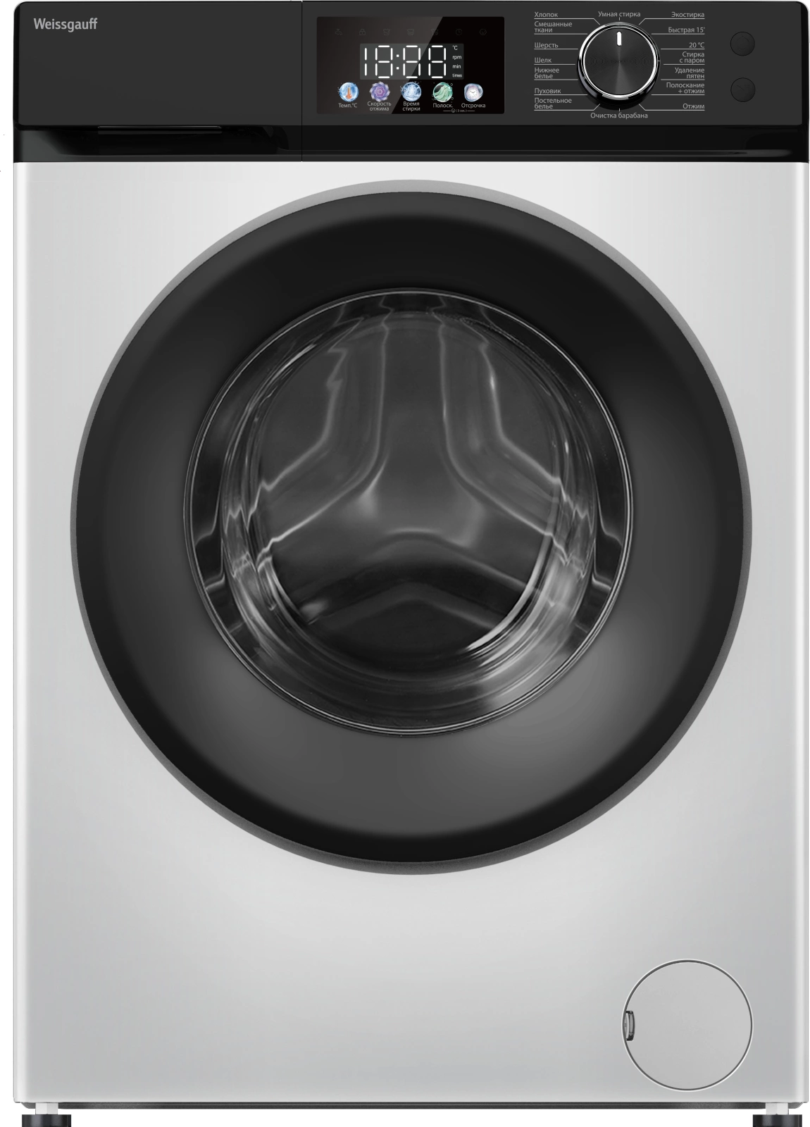 Стиральная машина Weissgauff WM 45128 Inverter Steam, превью предыдущего фото