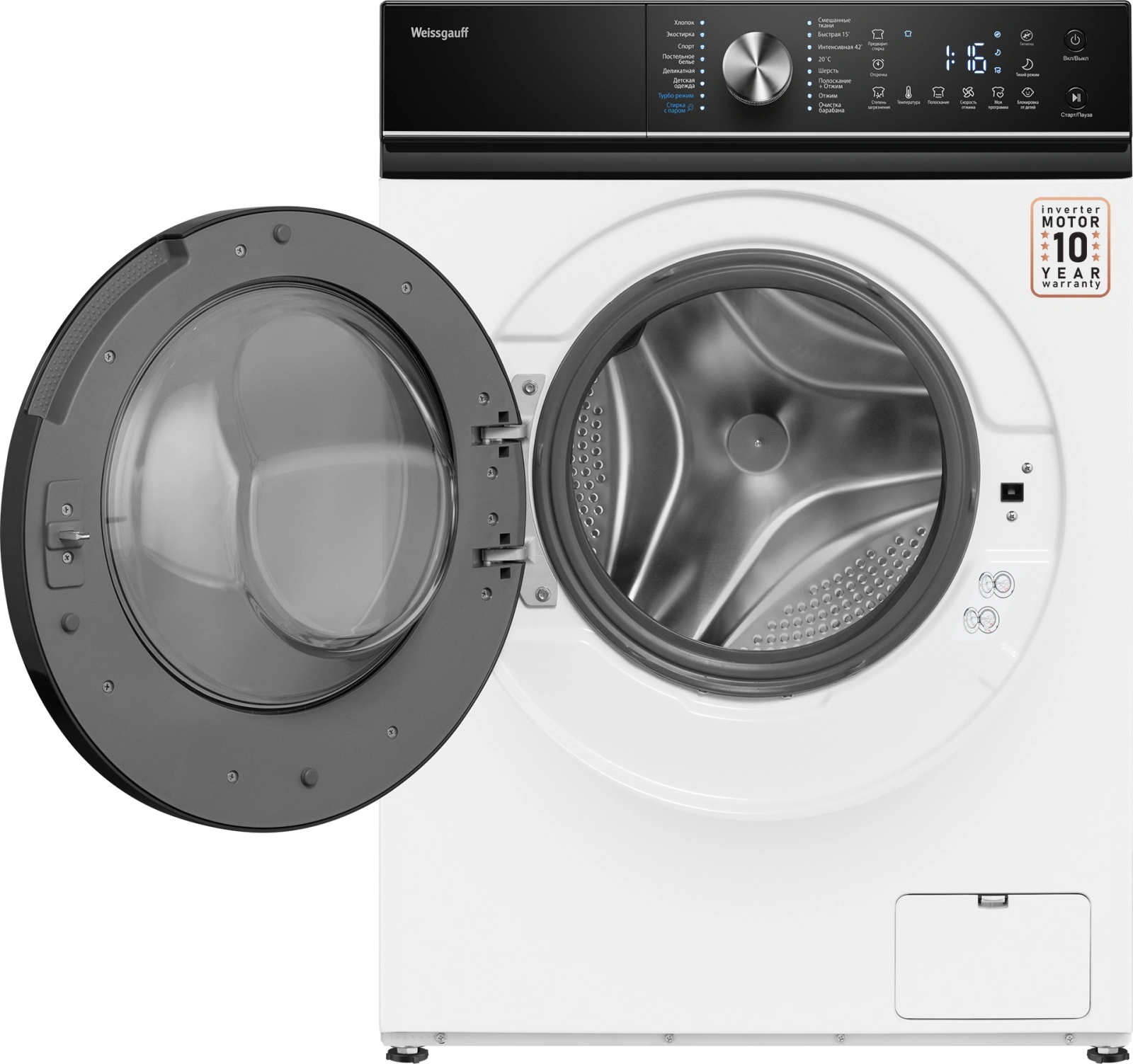Стиральная машина Weissgauff WM 47148 DC Inverter Steam, превью следующего фото