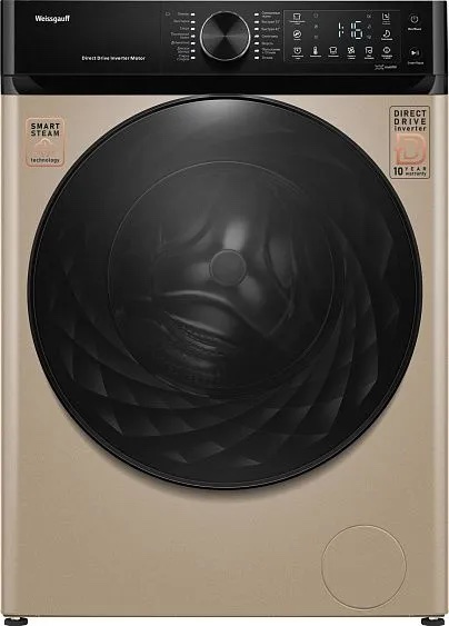 Стиральная машина Weissgauff WM 59411 Direct Drive Inverter Steam Champagne