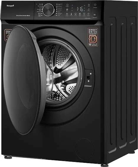 Стиральная машина Weissgauff WM 59411 Direct Drive Inverter Steam Matt Black, фото 6