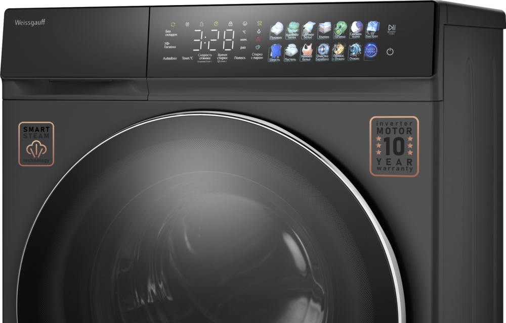 Стиральная машина Weissgauff WM 996 Autodose Inverter Touch, фото 5
