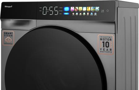 Стиральная машина WEISSGAUFF WM 998 INVERTER STEAM SILVER, фото 2