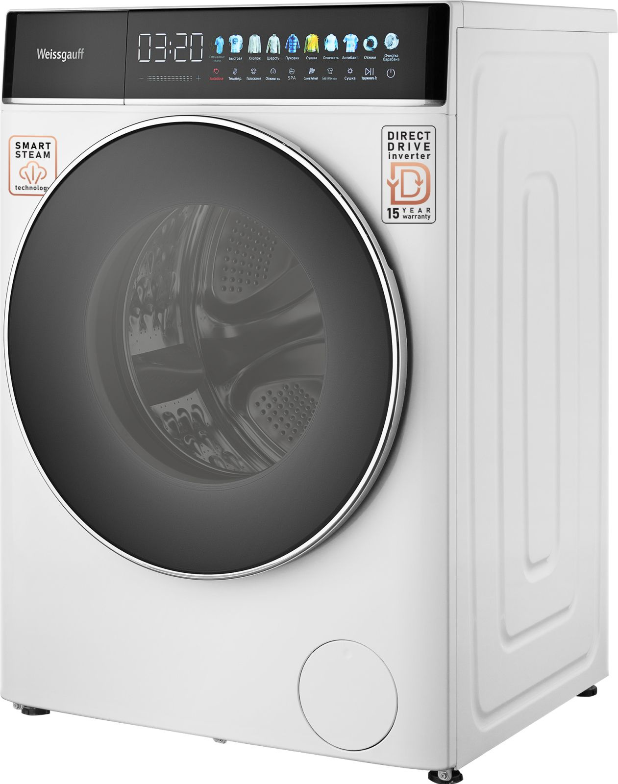 Стиральная машина Weissgauff WMD 58411 Direct Drive Inverter Premium Steam, превью следующего фото