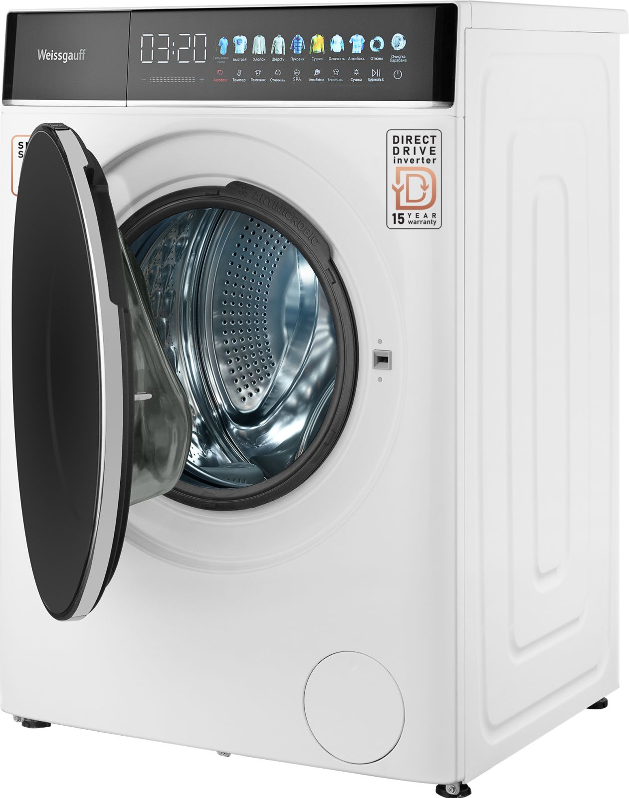 Стиральная машина Weissgauff WMD 58411 Direct Drive Inverter Premium Steam, фото 6