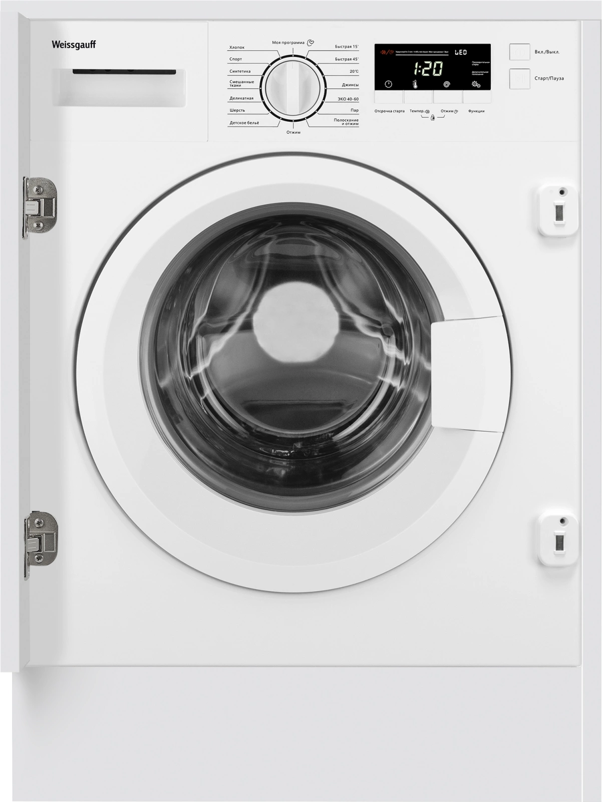 Стиральная машина Weissgauff WMI 6147 Inverter Steam, превью следующего фото