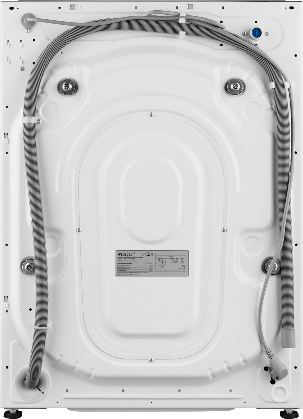 Стиральная машина Weissgauff WMI 6147 Inverter Steam, фото 11