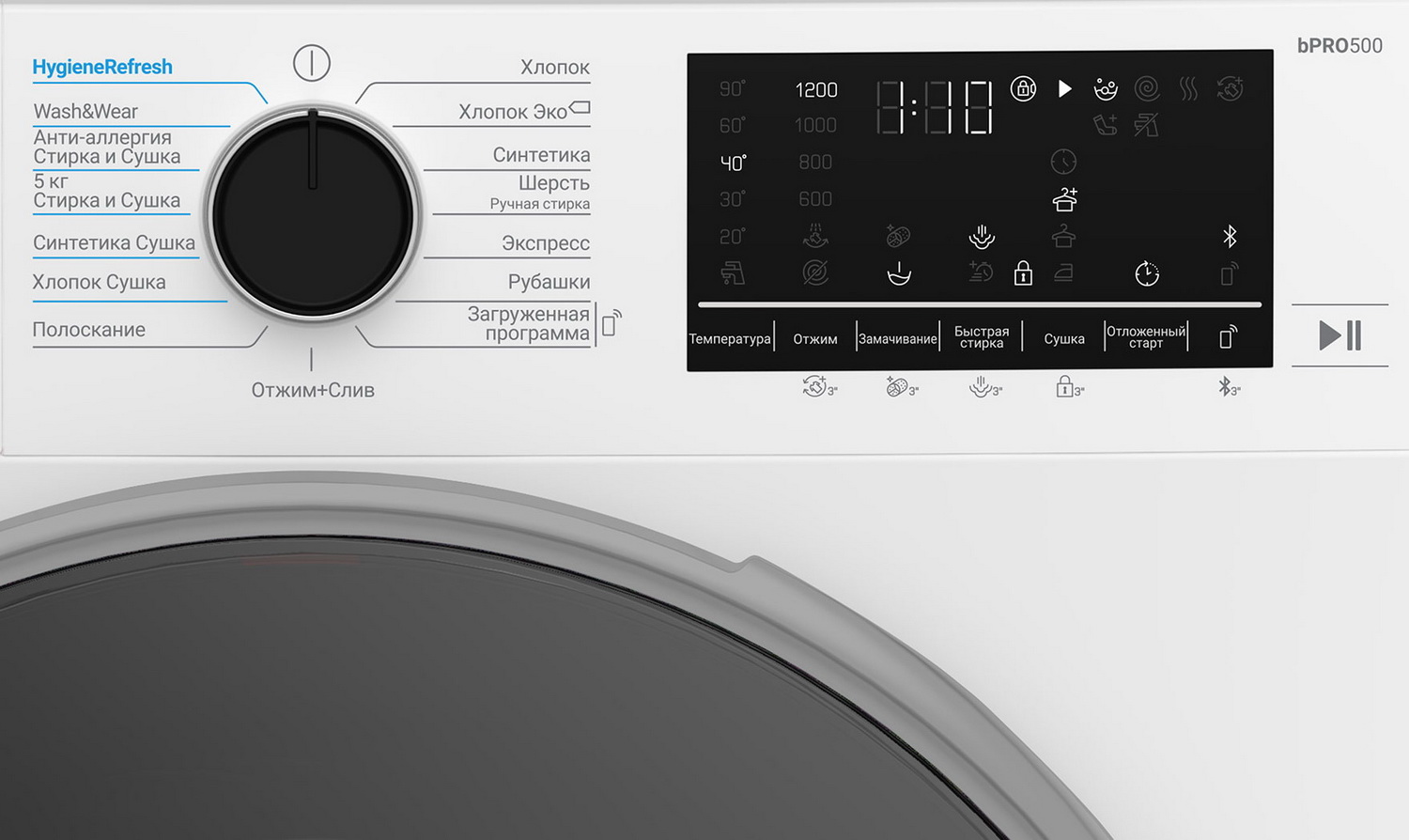 Стирально-сушильная машина Beko B3DFR57H23W, фото 2