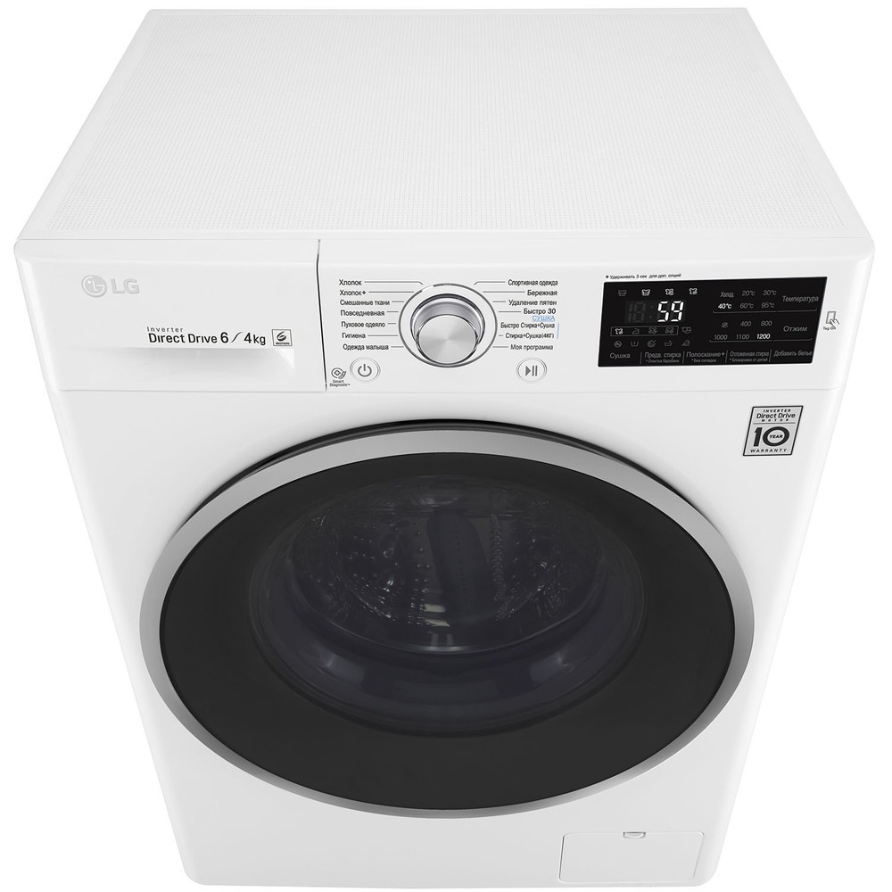Стирально-сушильная машина LG F2J6NM1W DirectDrive, фото 13