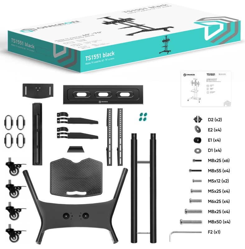 Стойка Onkron TS1551 Black, фото 10