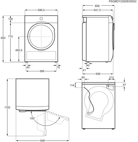 Сушильная машина Electrolux EW9D4854KE, фото 3