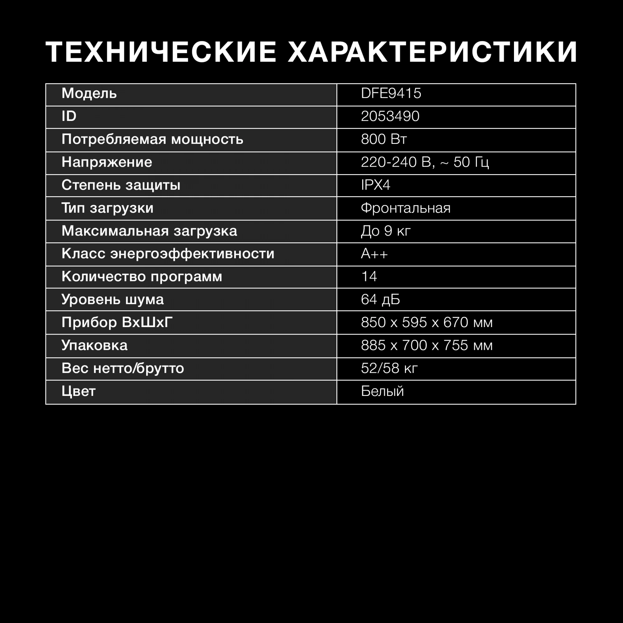 Сушильная машина Hyundai DFE9415, фото 13