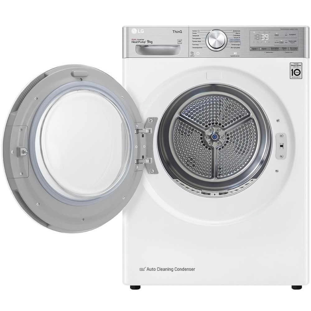 Сушильная машина LG DC90V9V9E, белый, фото 4