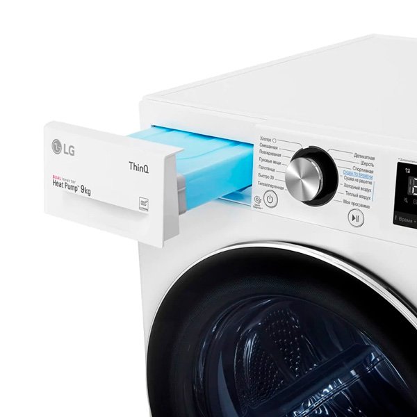 Сушильная машина LG DC90V9V9W, белый, фото 12