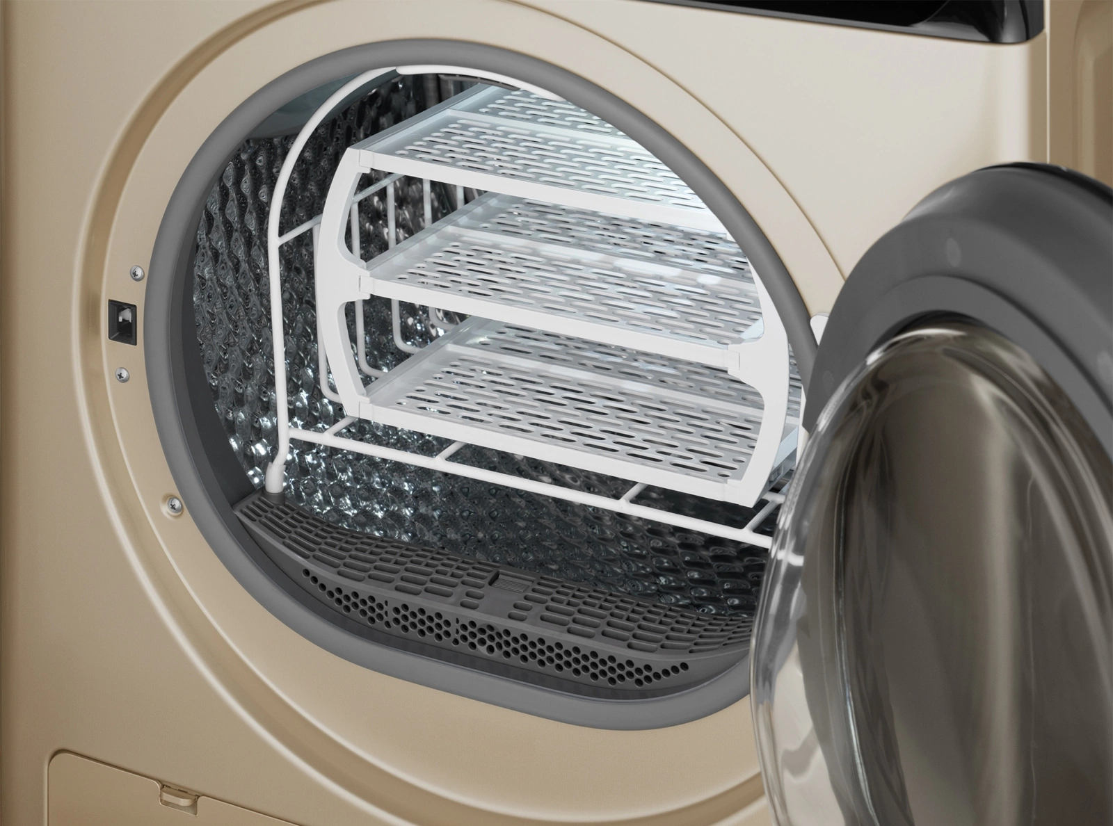 Сушильная машина Weissgauff WD 6010 Heat Pump (золотистый), превью предыдущего фото