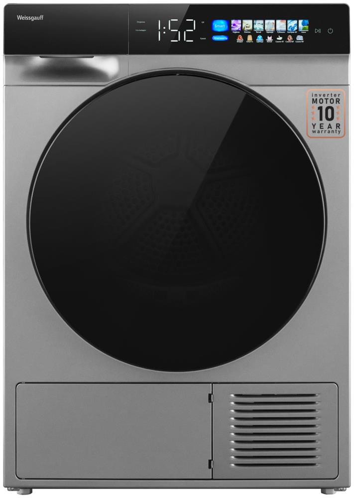 Сушильная машина Weissgauff WD 998 Heat Pump Full Touch Silver, фото 2