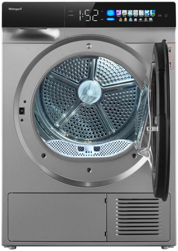 Сушильная машина Weissgauff WD 998 Heat Pump Full Touch Silver, фото 3