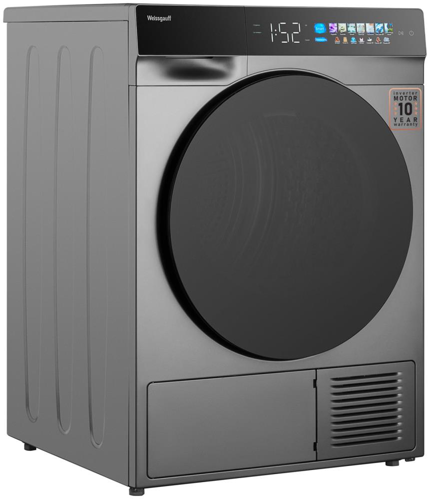 Сушильная машина Weissgauff WD 998 Heat Pump Full Touch Silver, превью предыдущего фото