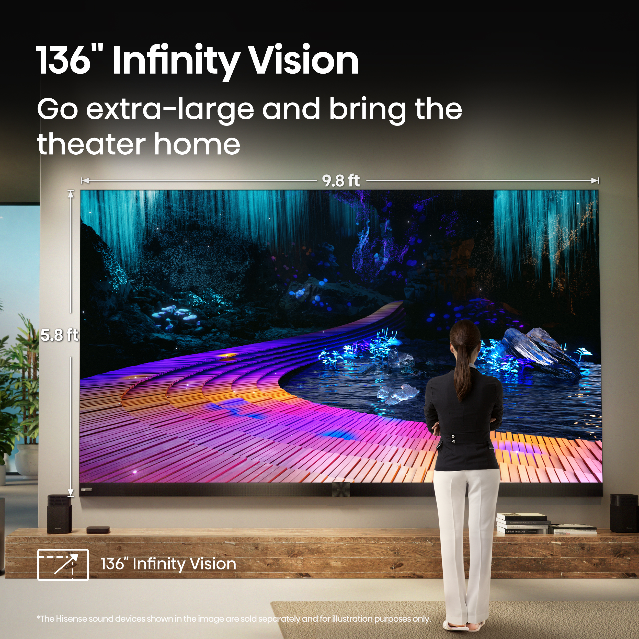 Телевизор Hisense 136" Class MicroLED Display (136MX), фото 4