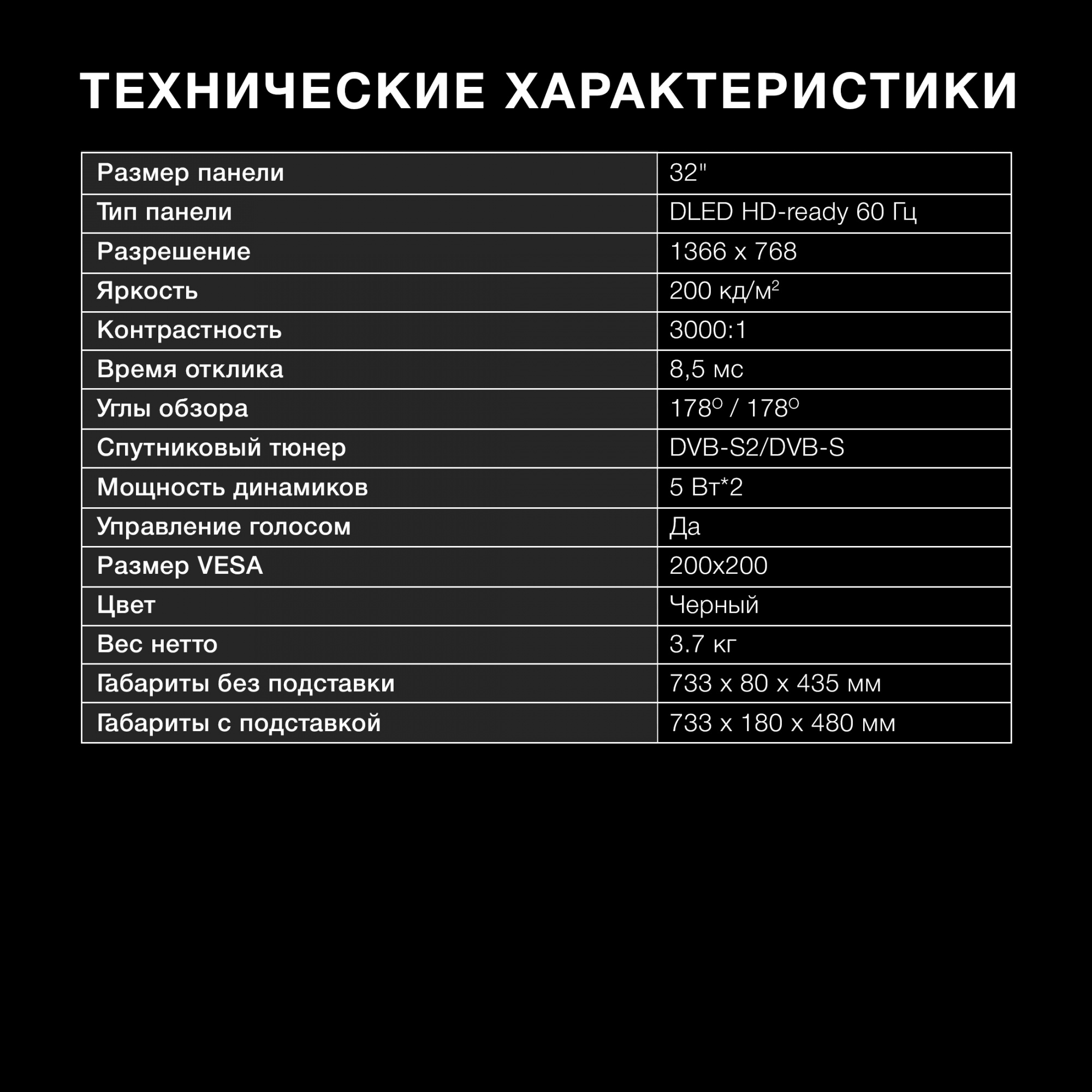 Телевизор Hyundai H-LED32BS5001, фото 7