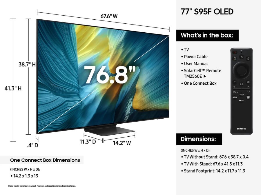 Телевизор Samsung QE65S95F, фото 5