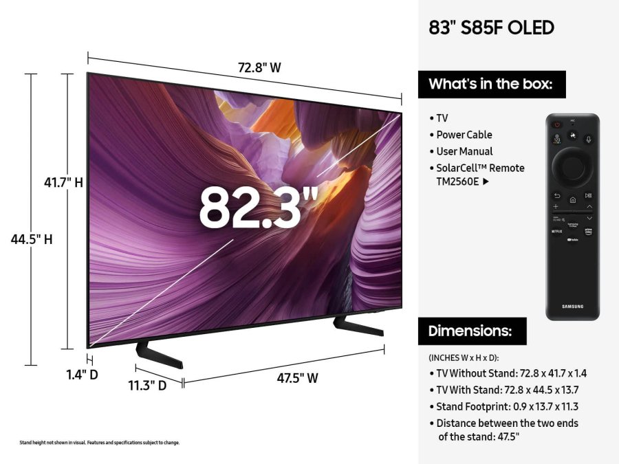 Телевизор Samsung QE83S85F EU, фото 5