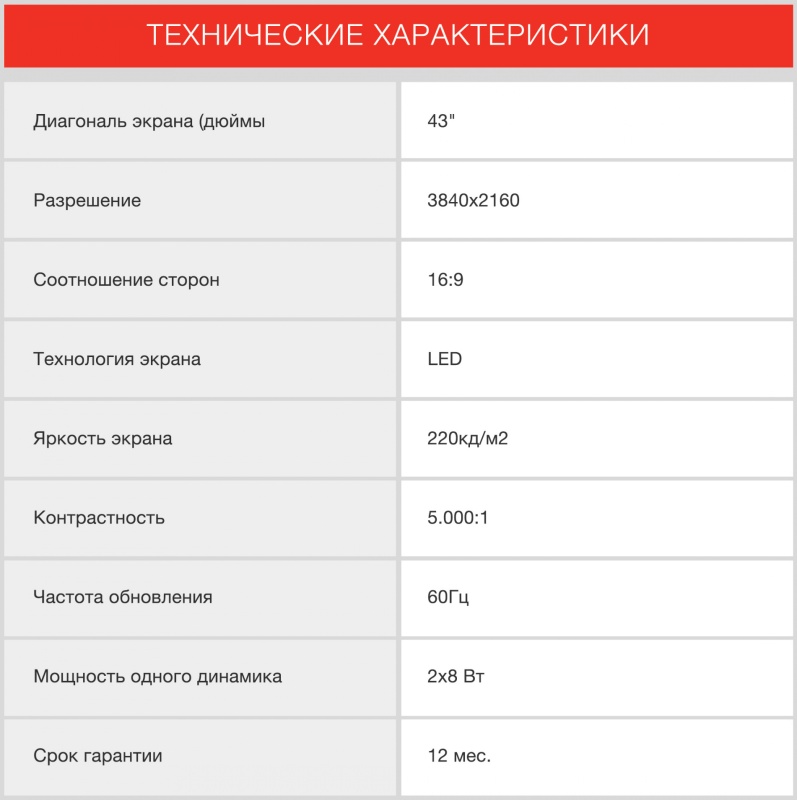 Телевизор Starwind SW-LED43UG405, фото 8