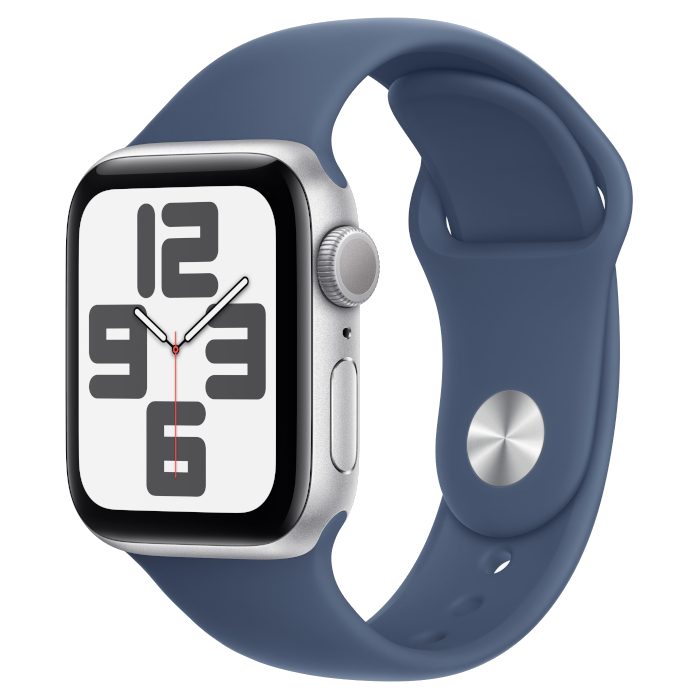 Умные часы Apple Watch SE 2 (2024) 40mm Silver Aluminium, Sport Band Denim, M/L