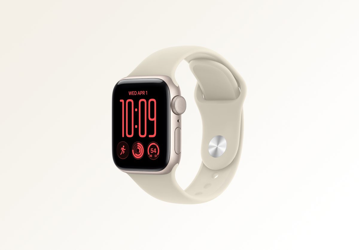 Умные часы Apple Watch SE 3 (2026) 40mm Starlight Aluminium, Sport Band Sand, S/M, превью следующего фото