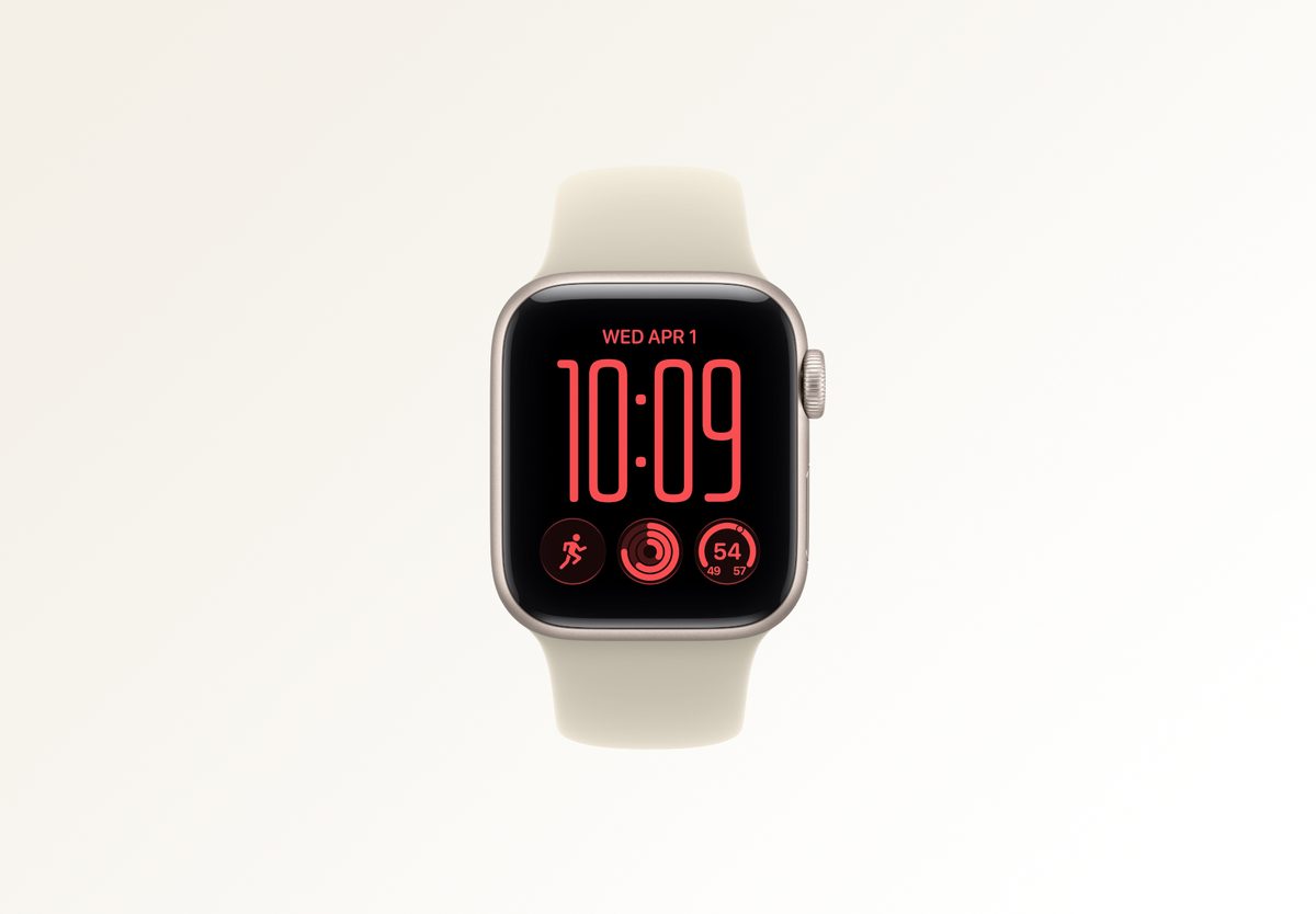 Умные часы Apple Watch SE 3 (2026) 40mm Starlight Aluminium, Sport Band Sand, S/M, фото 3