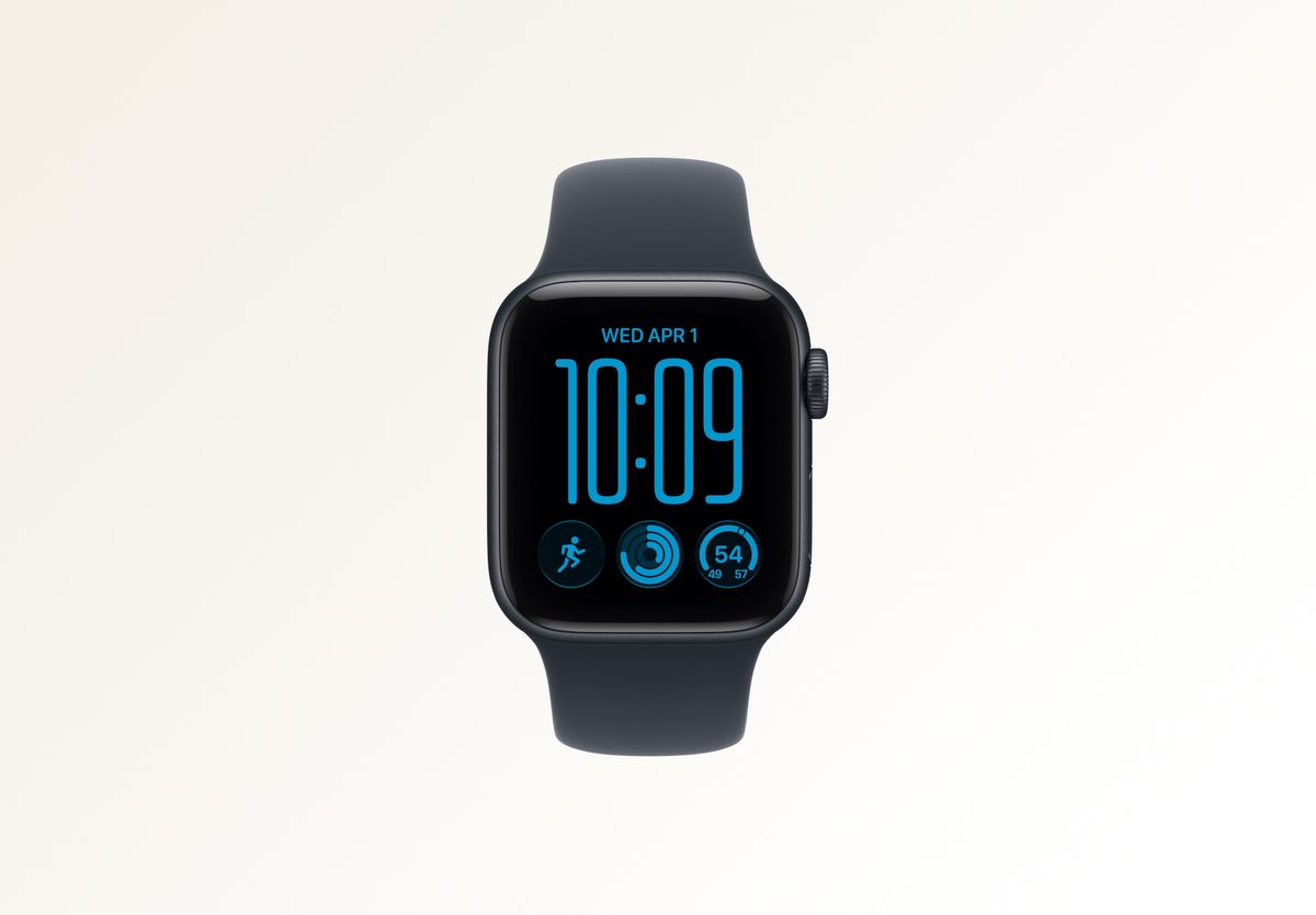 Умные часы Apple Watch SE 3 (2026) 44mm Midnight Aluminium, Sport Band Navy Blue, M/L, фото 3