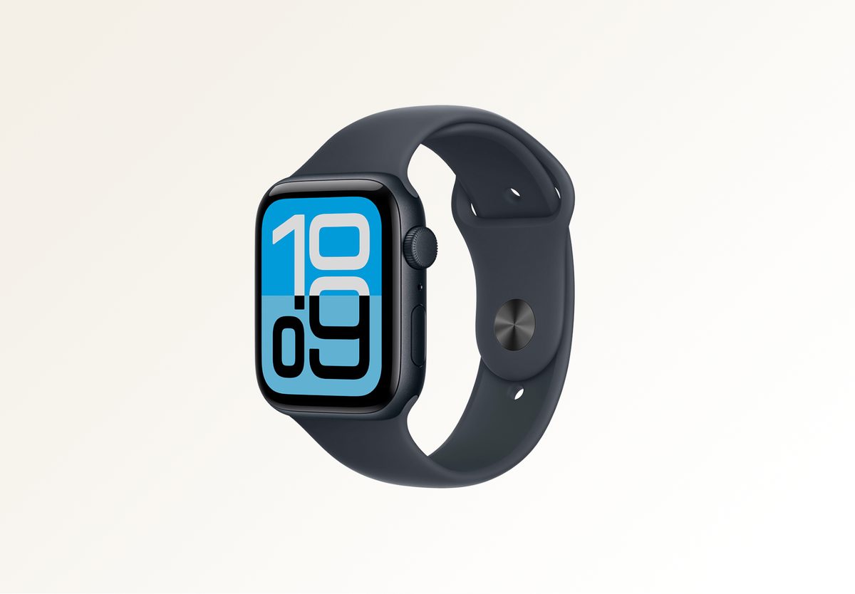 Умные часы Apple Watch SE 3 44mm Midnight Aluminium, Sport Band Midnight, M/L, превью следующего фото
