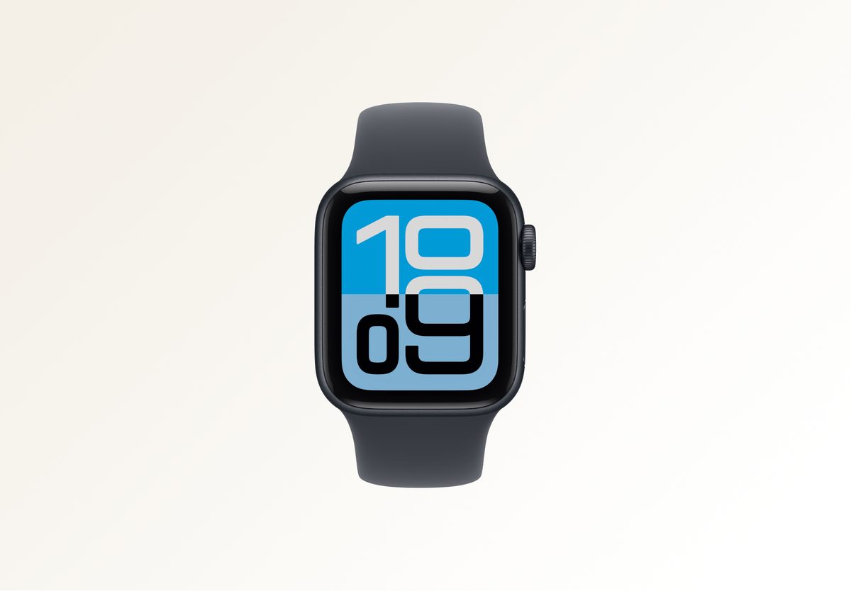 Умные часы Apple Watch SE 3 44mm Midnight Aluminium, Sport Band Midnight, M/L, фото 3