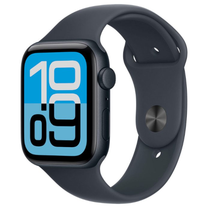 Умные часы Apple Watch SE 3 44mm Midnight Aluminium, Sport Band Midnight, S/M