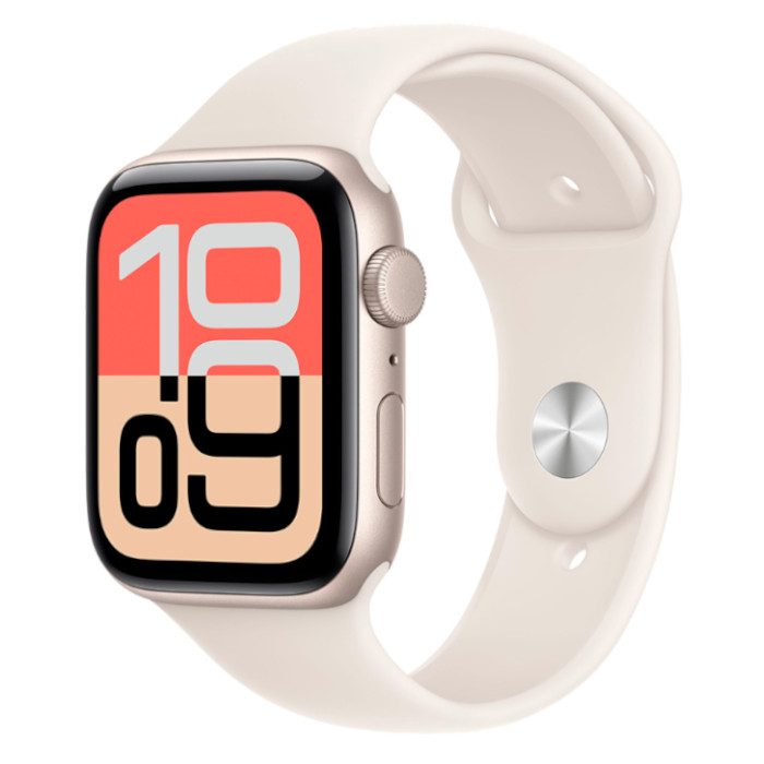 Умные часы Apple Watch SE 3 44mm Starlight Aluminium, Sport Band, M/L