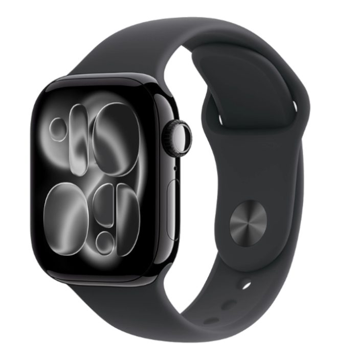 Умные часы Apple Watch Series 11 42mm Jet Black Aluminium, Sport Band Black, M/L
