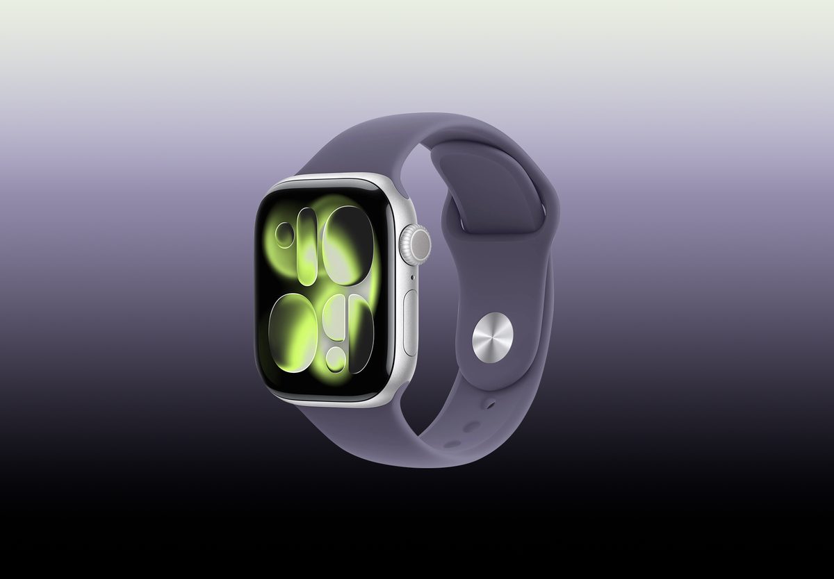 Умные часы Apple Watch Series 11 42mm Silver Aluminium, Sport Band Purple Fog, S/M, превью следующего фото