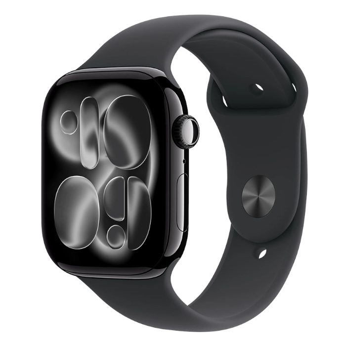 Умные часы Apple Watch Series 11 46mm Jet Black Aluminium, Sport Band Black, M/L