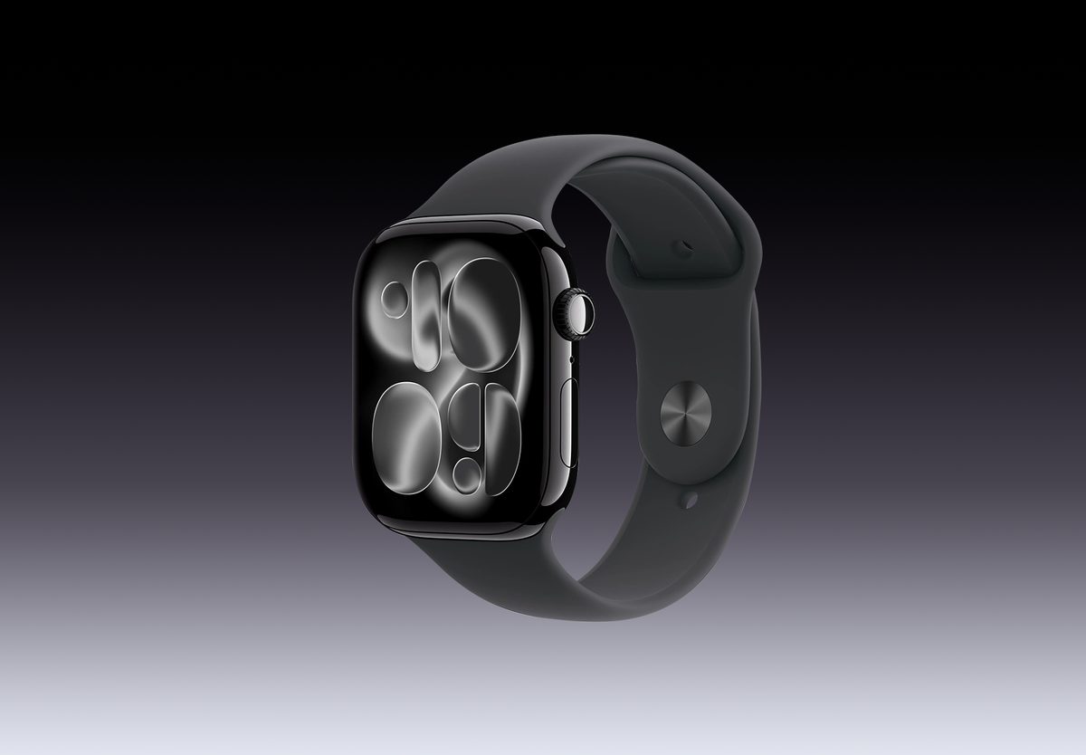 Умные часы Apple Watch Series 11 46mm Jet Black Aluminium, Sport Band Black, M/L, превью следующего фото