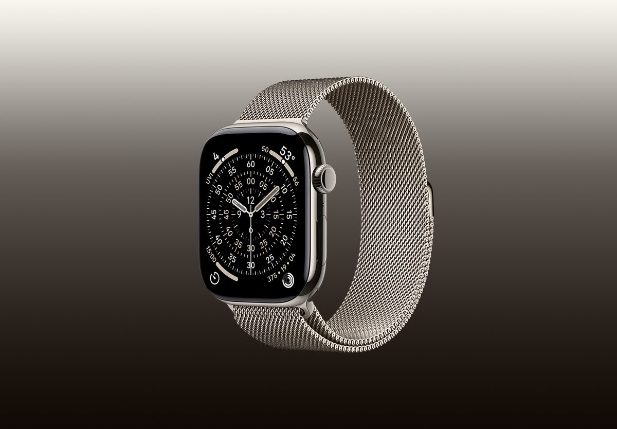 Умные часы Apple Watch Series 11 46mm Natural Titanium, Milanese Loop Natural, M/L, превью следующего фото