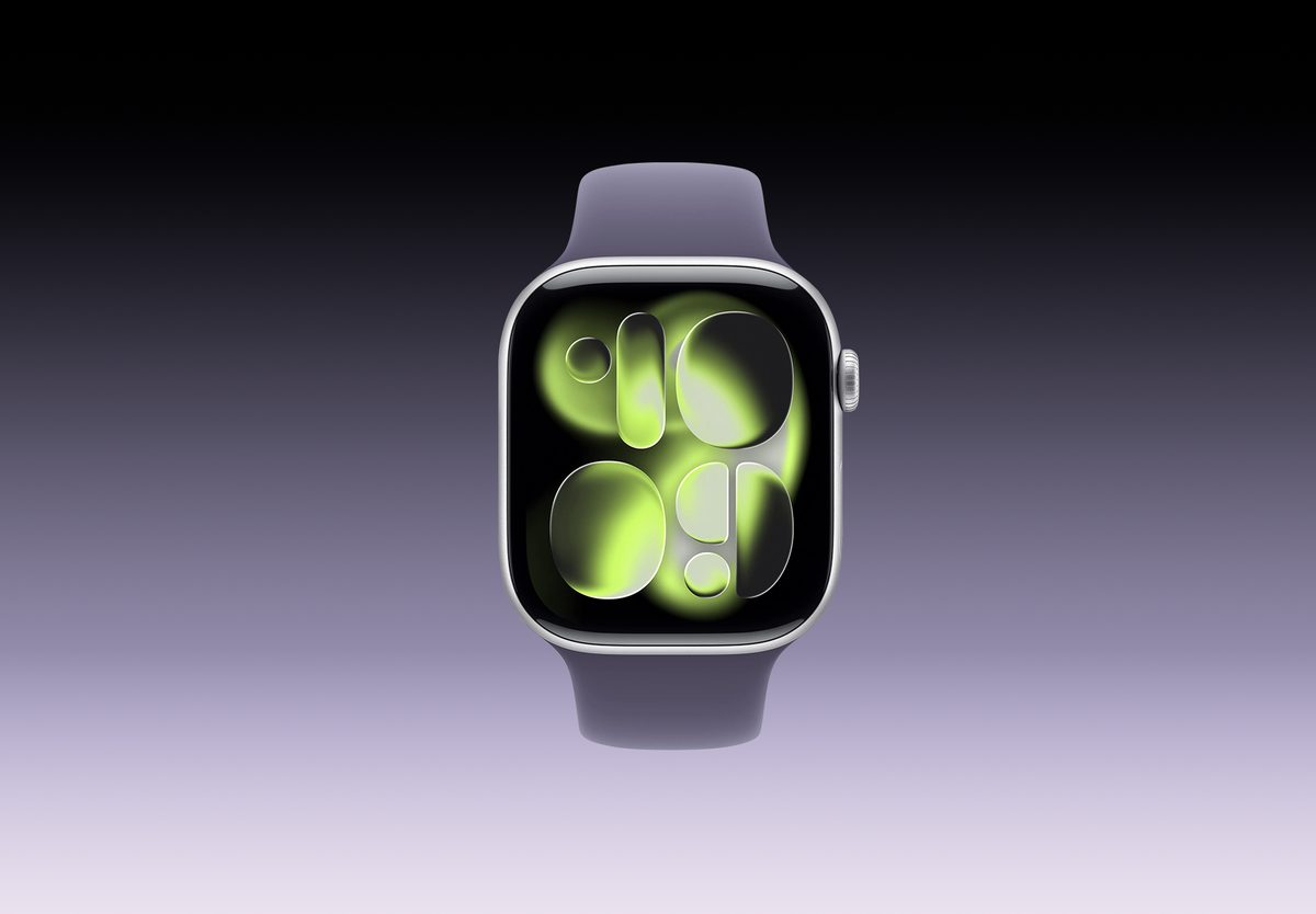 Умные часы Apple Watch Series 11 46mm Silver Aluminium, Sport Band Purple Fog, M/L, фото 3
