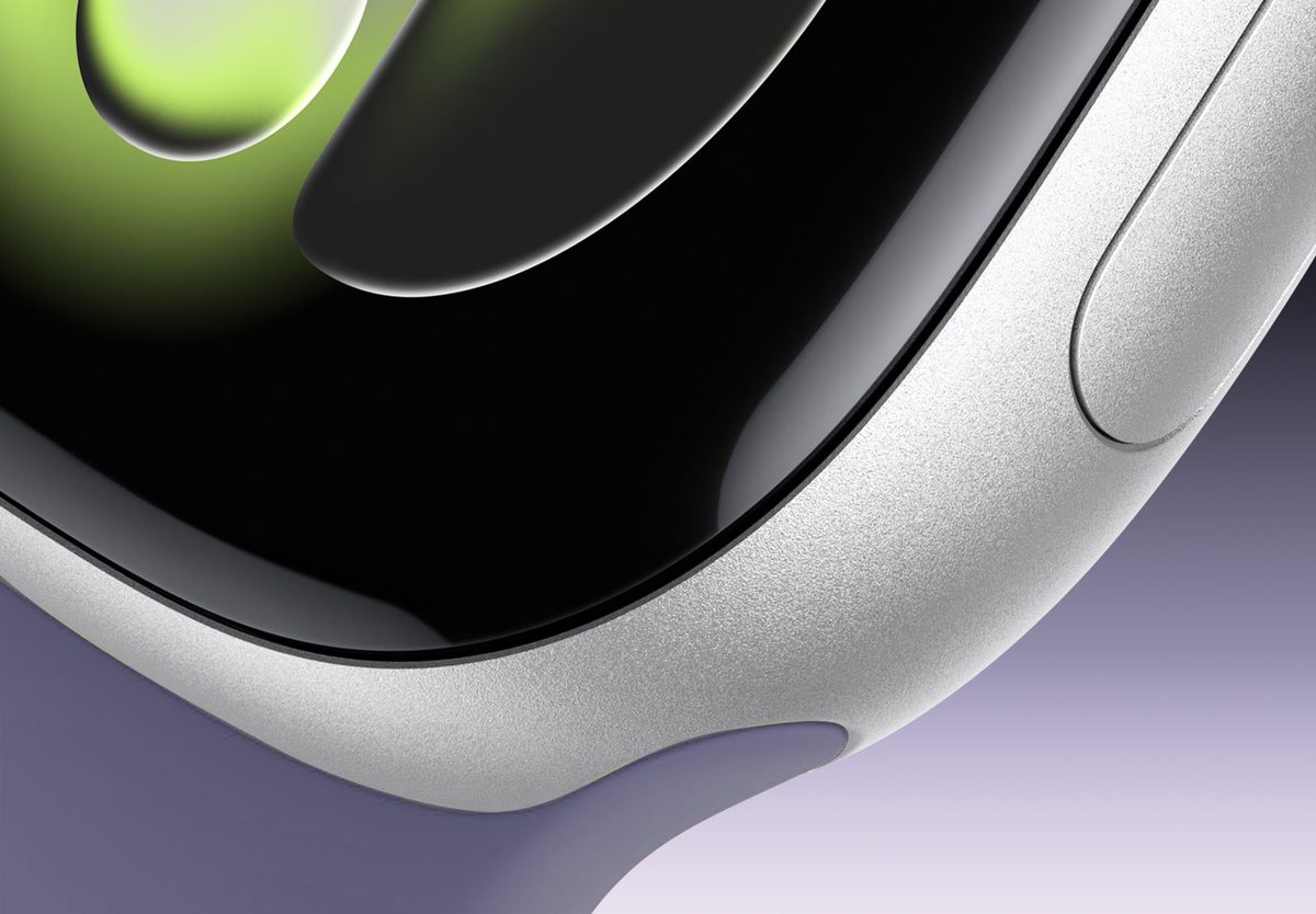 Умные часы Apple Watch Series 11 46mm Silver Aluminium, Sport Band Purple Fog, M/L, превью предыдущего фото