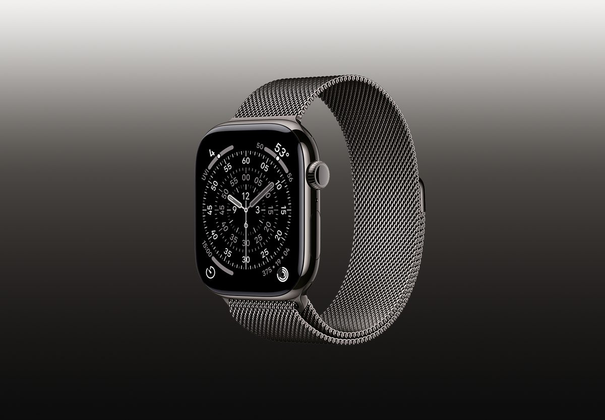 Умные часы Apple Watch Series 11 46mm Slate Titanium, Milanese Loop Slate, M/L, превью следующего фото