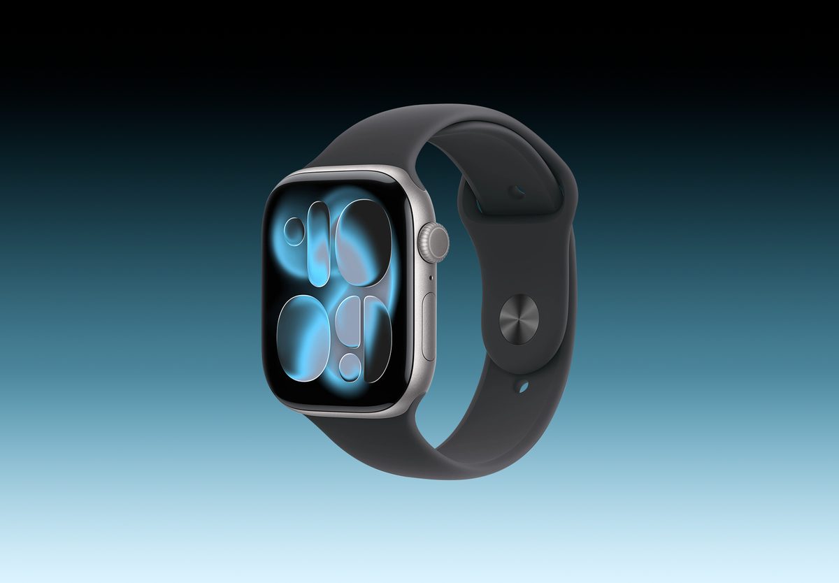 Умные часы Apple Watch Series 11 46mm Space Grey Aluminium, Sport Band Black, M/L, превью следующего фото