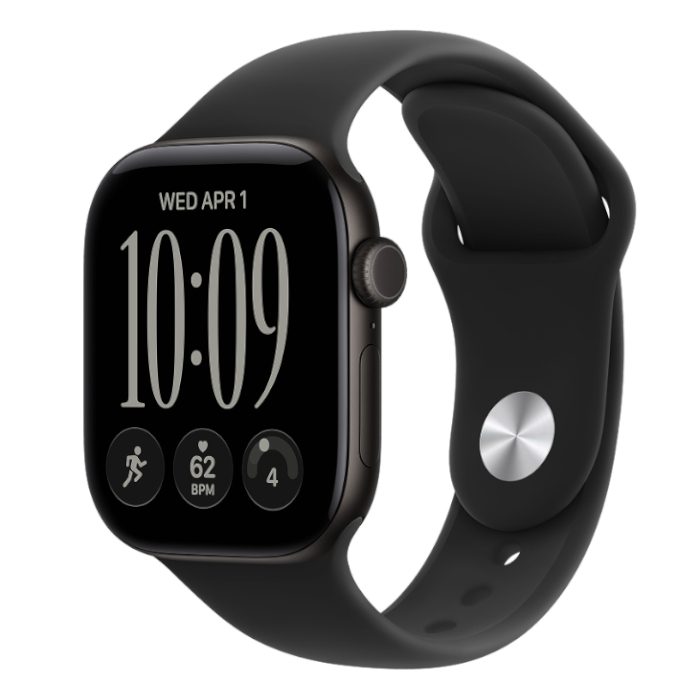 Умные часы Apple Watch Series 12 42mm Black Aluminium, Sport Band Black, M/L