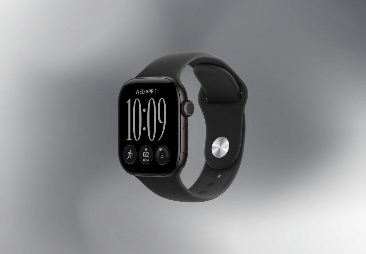 Умные часы Apple Watch Series 12 42mm Black Aluminium, Sport Band Black, S/M, превью следующего фото